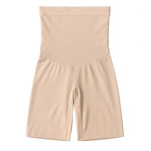 SPANX Seamless Power Sculpting Mid-Thigh Shorts — Nude — Size L